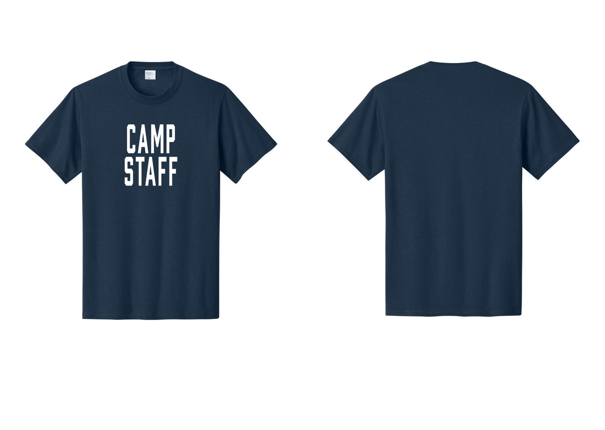 NYC Factory Camp Staff T-Shirt, Condensed Lettering - Front Only - Navy