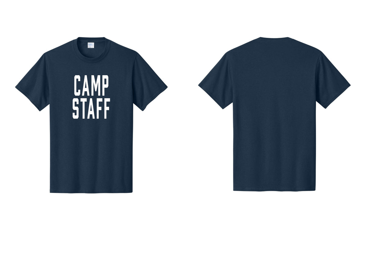 NYC Factory Unisex Camp Staff Classic T-Shirt - Front Only - Navy
