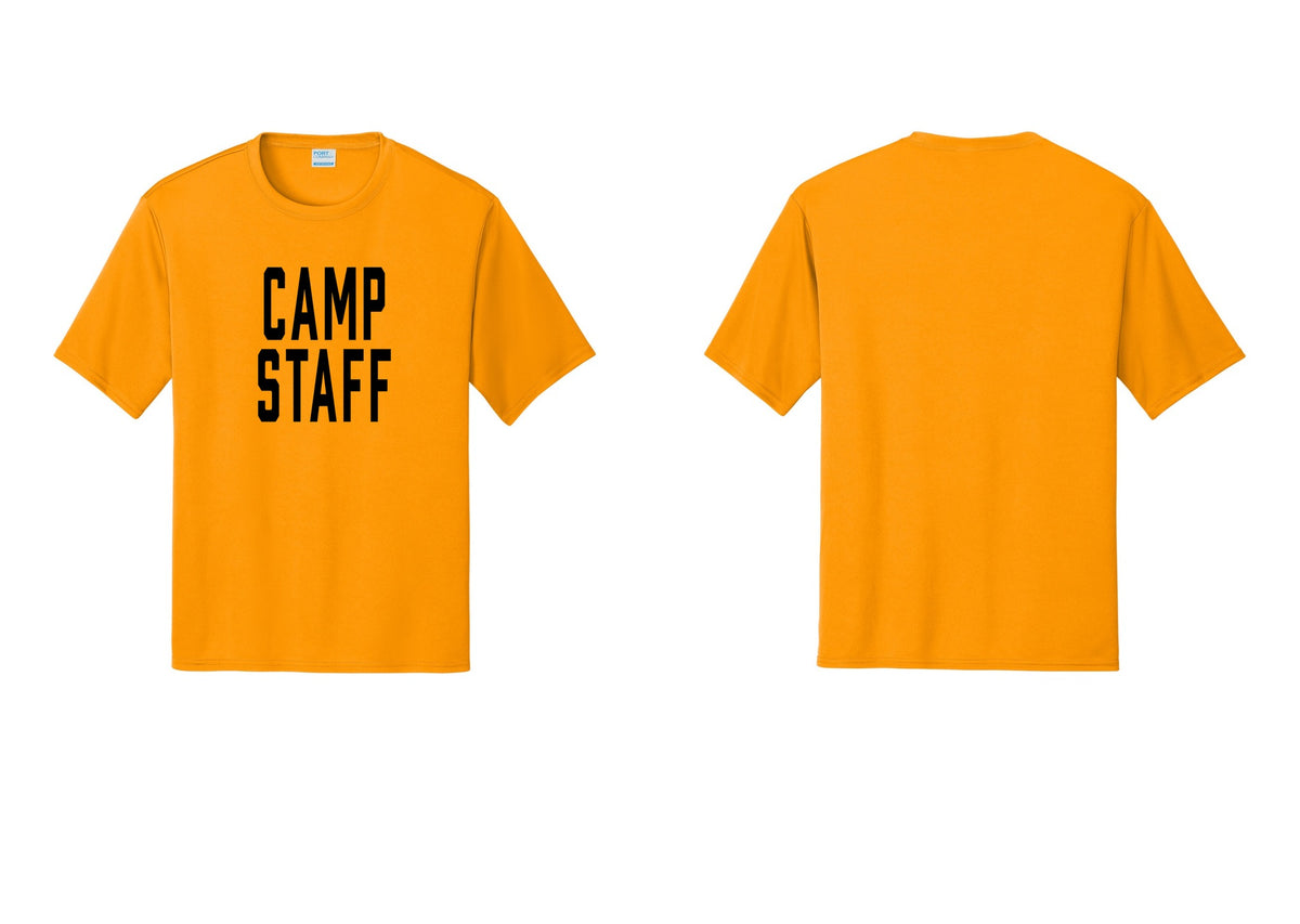 NYC Factory Camp Staff Performance T-Shirt (Classic) - Front Only - Gold