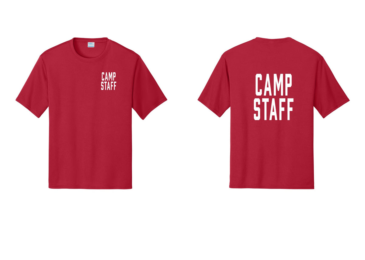 NYC Factory Camp Staff Performance T-Shirt (Classic) - Chest + Back - Red