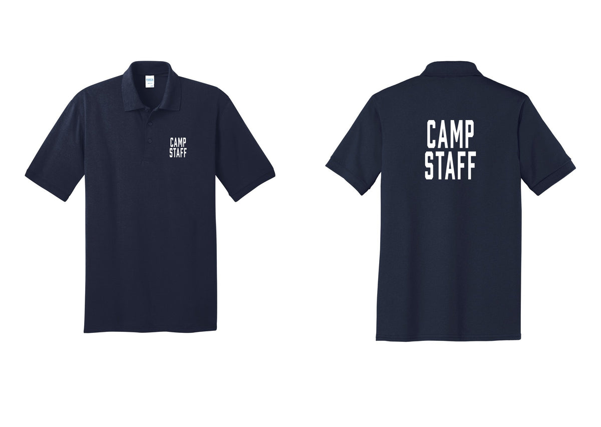 NYC Factory Camp Staff Polo Shirt (Classic) - Chest + Back - Navy