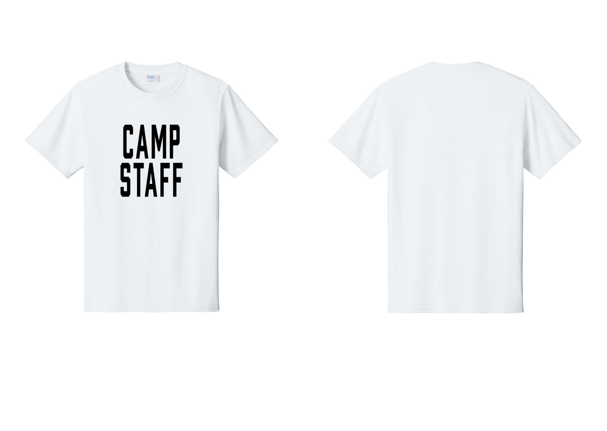 NYC Factory Unisex Camp Staff Classic T-Shirt - Front Only - White