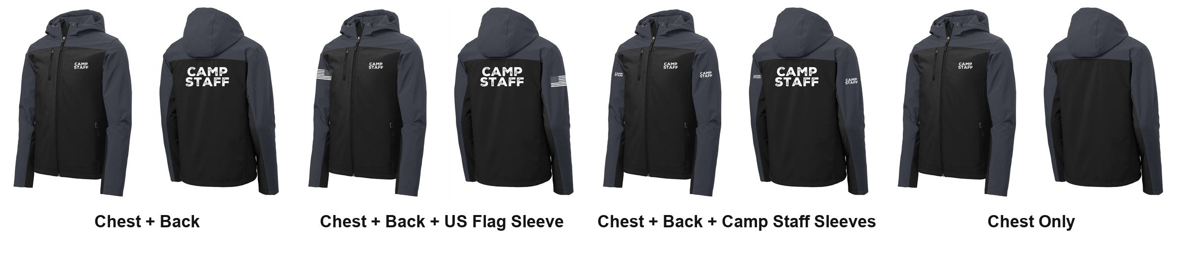 CAMP STAFF t-shirt print layouts