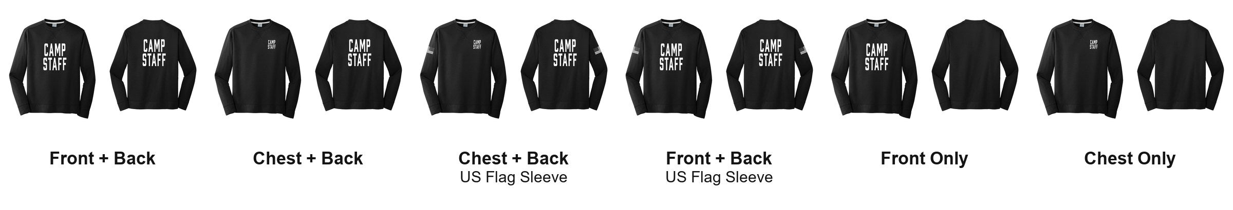 CAMP STAFF print layouts