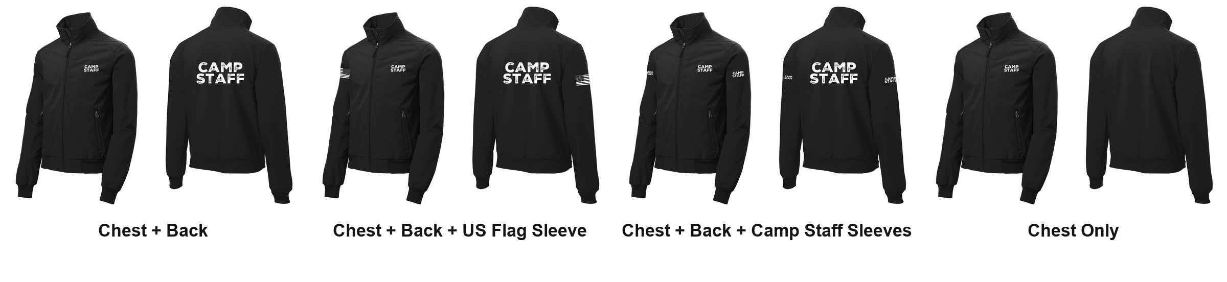 CAMP STAFF t-shirt print layouts