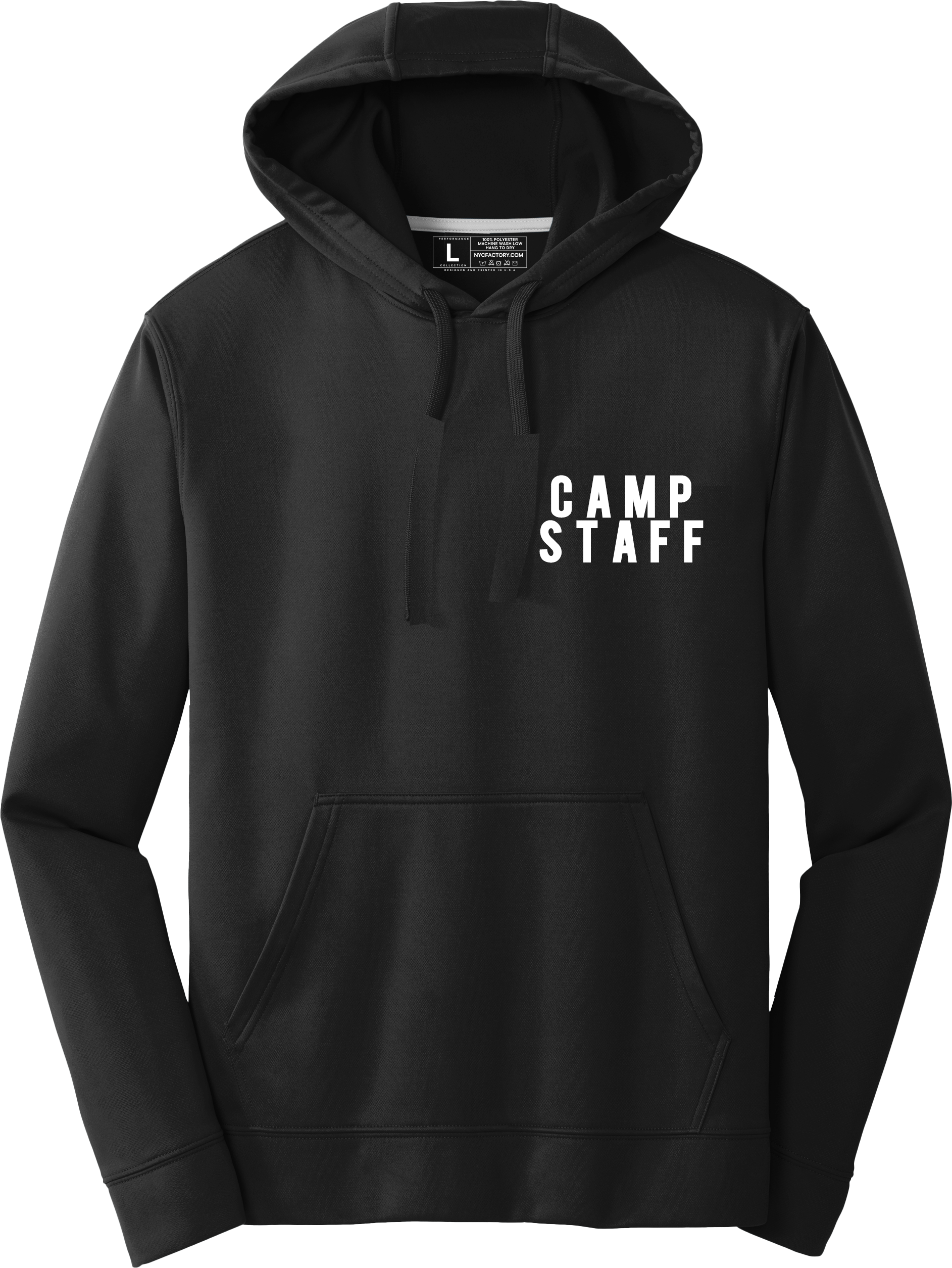 NYC FACTORY Mens EVENT STAFF Cotton Fleece Pullover Hoodie Sweatshirt