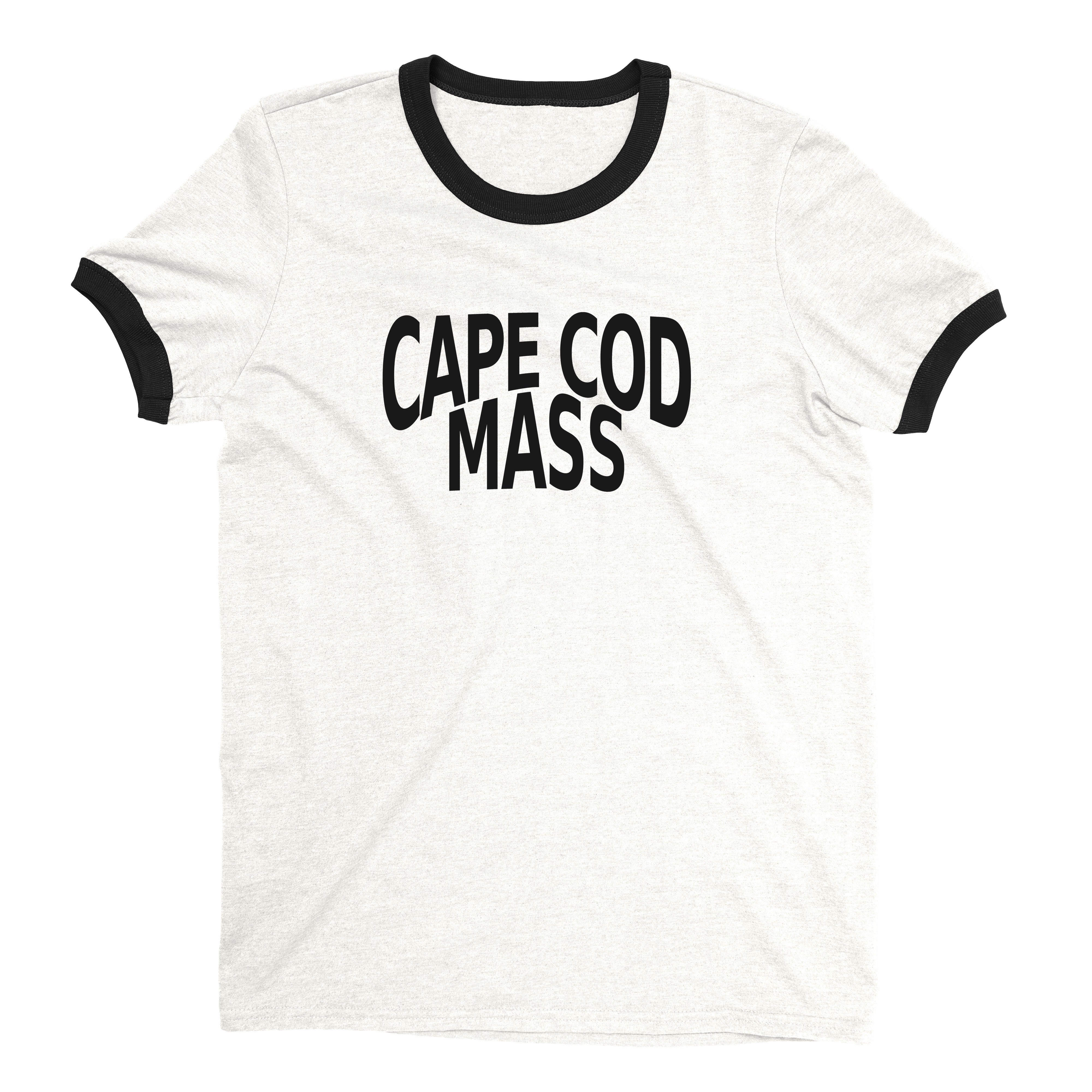 Cape Cod Ringer Tee Retro Style Men's T-Shirt - NYC Factory - White