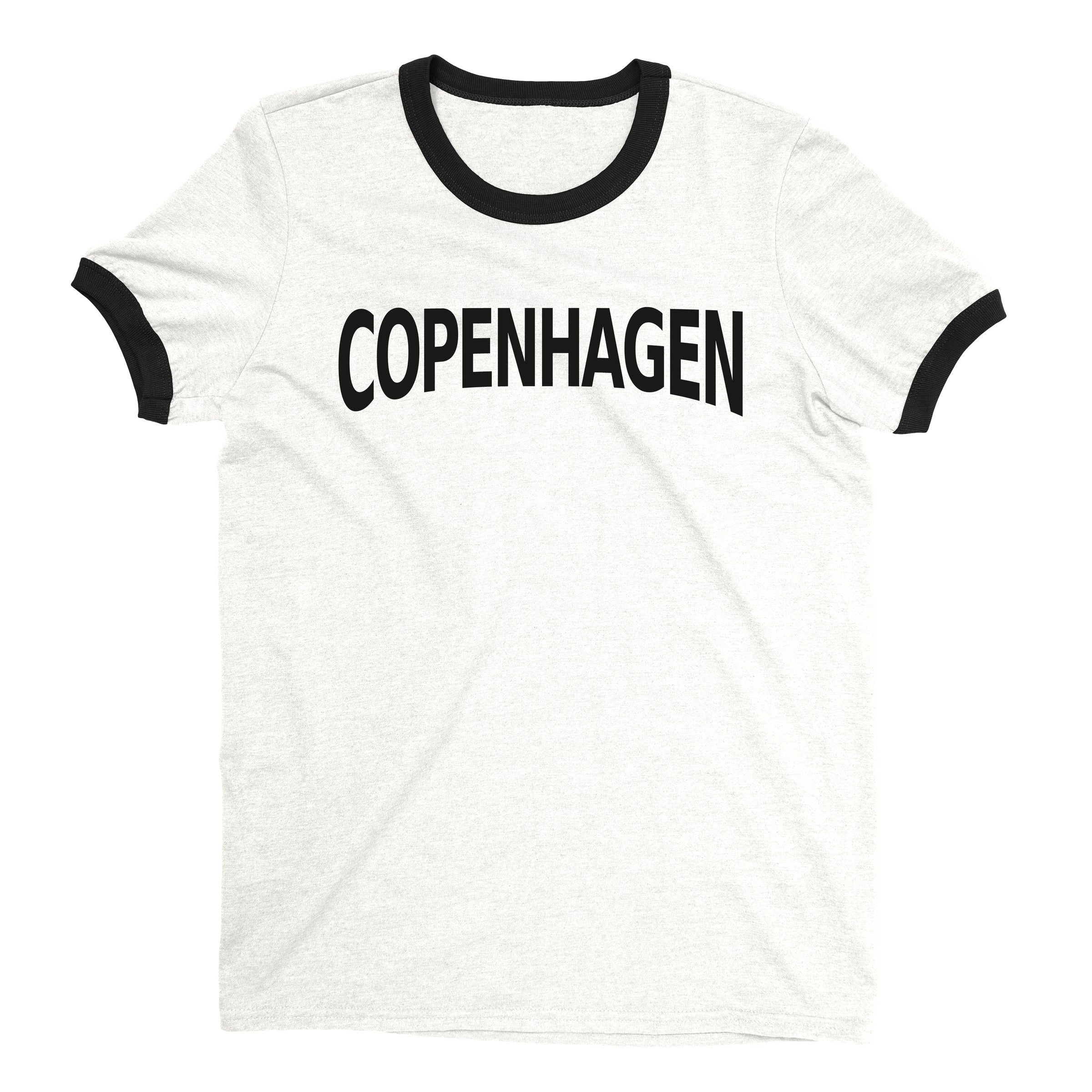 Copenhagen Ringer Tee — White