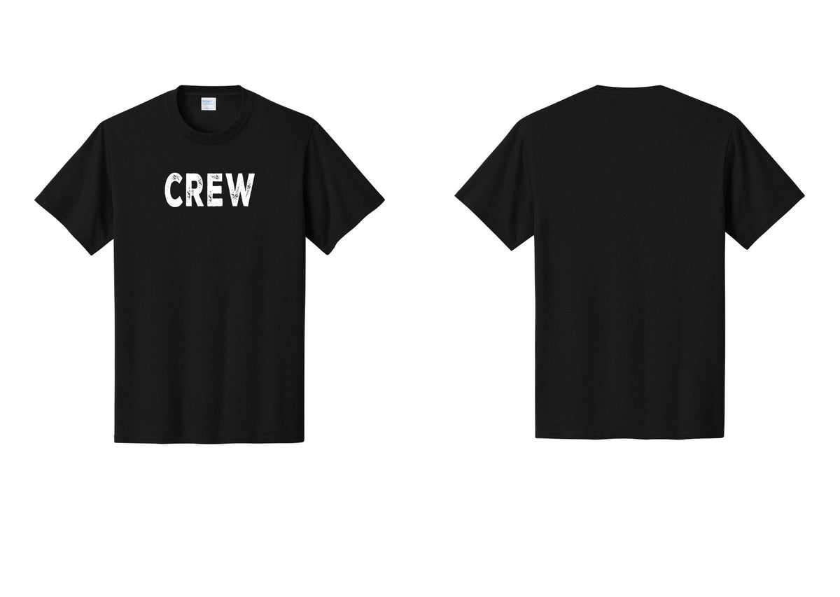 NYC Factory Crew T-Shirt for Event Staff & Production Teams (Rustic) - Front Only - Black
