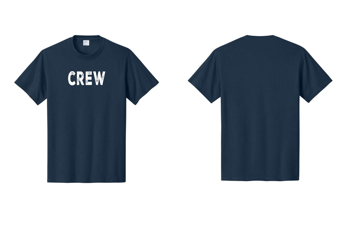 NYC Factory Crew T-Shirt for Event Staff & Production Teams (Rustic) - Front Only - Navy