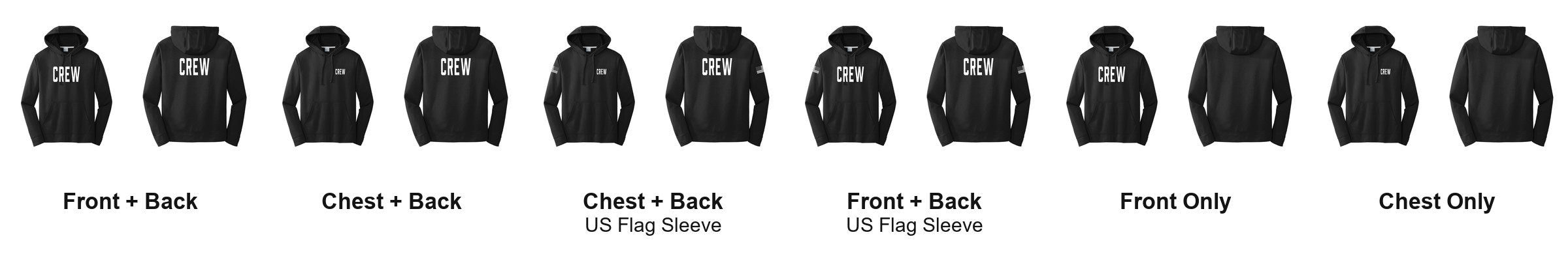 CREW print layouts