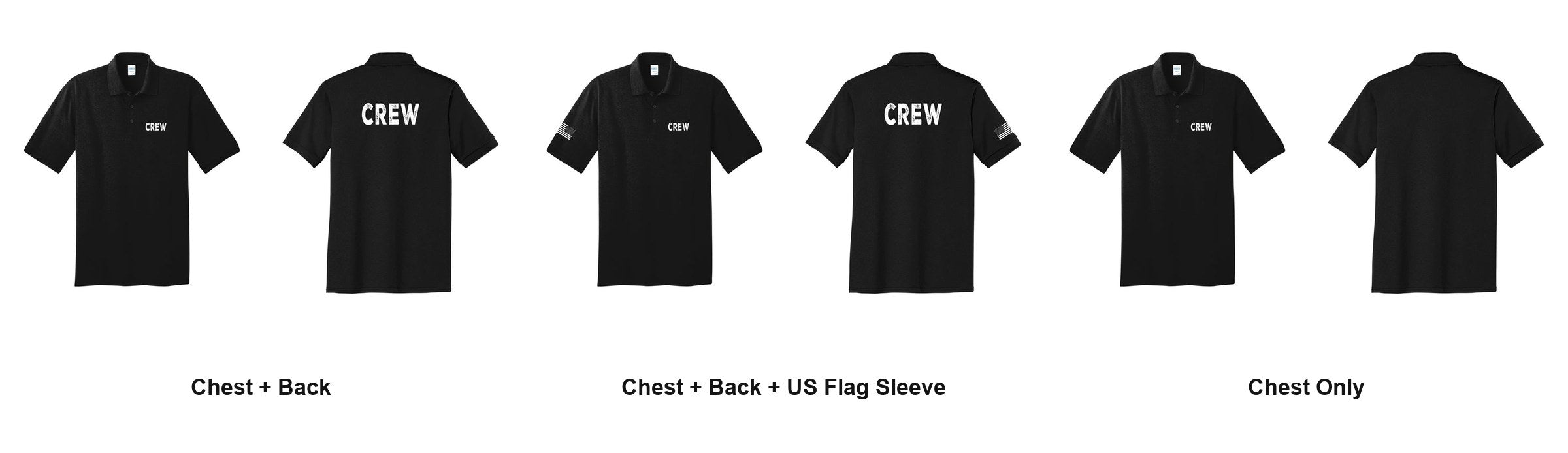 CREW print layouts