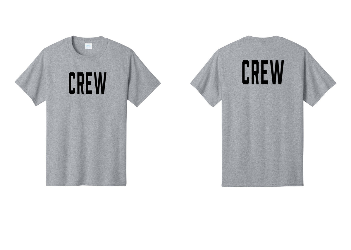 NYC Factory Crew T-Shirt for Event Staff & Production Teams (Classic) - Front + Back - Athletic Heather
