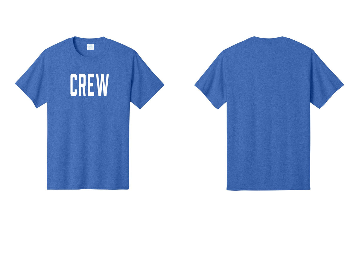 NYC Factory Crew T-Shirt for Event Staff & Production Teams (Classic) - Front Only - Heather Royal