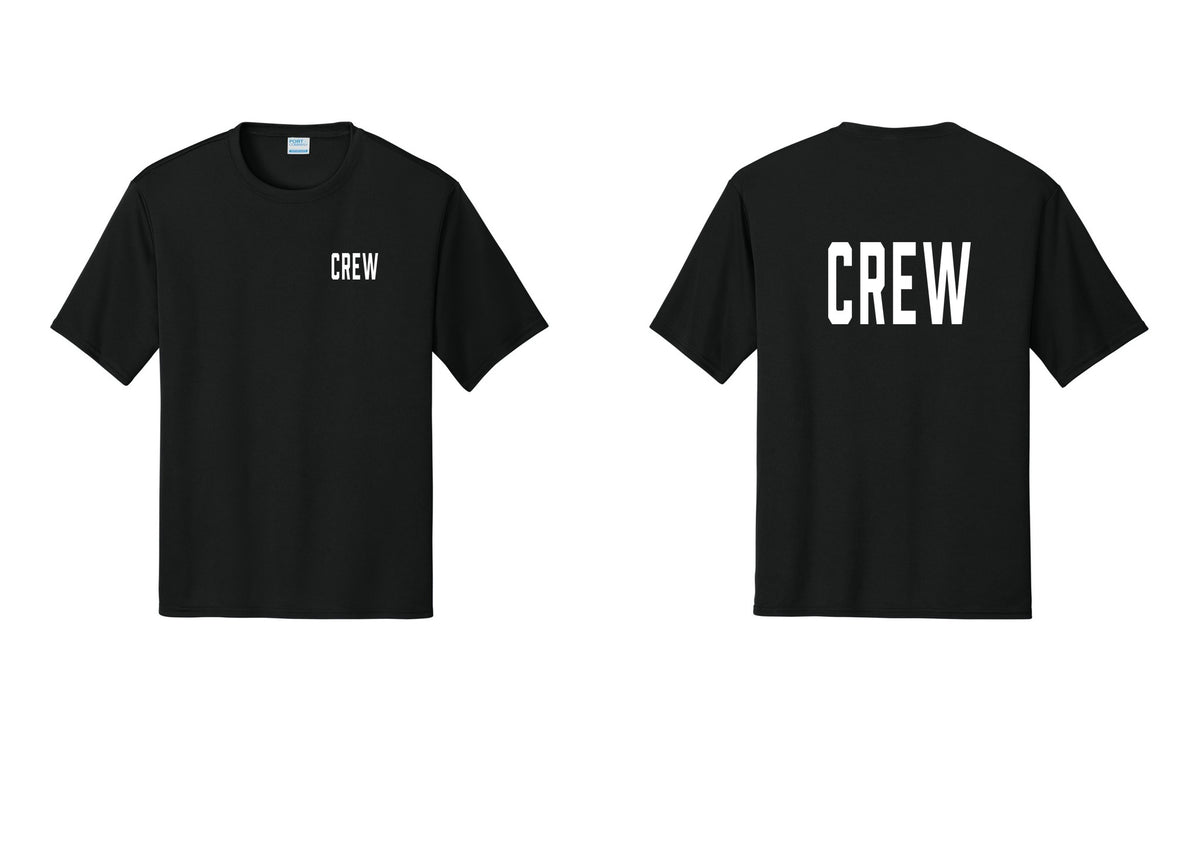NYC Factory Crew Performance T-Shirt for Event Staff & Production Teams (Classic) - Chest + Back - Black