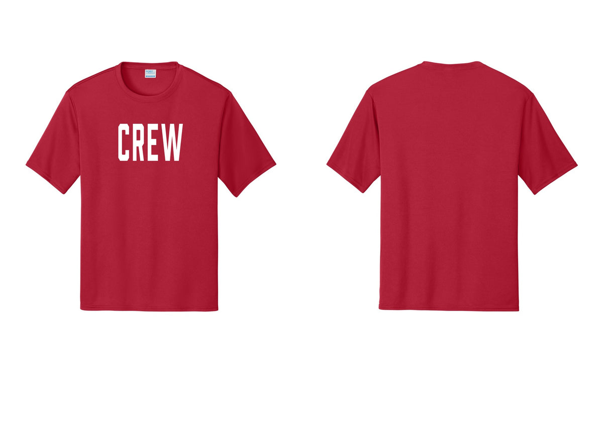 NYC Factory Crew Performance T-Shirt for Event Staff & Production Teams (Classic) - Front Only - Red