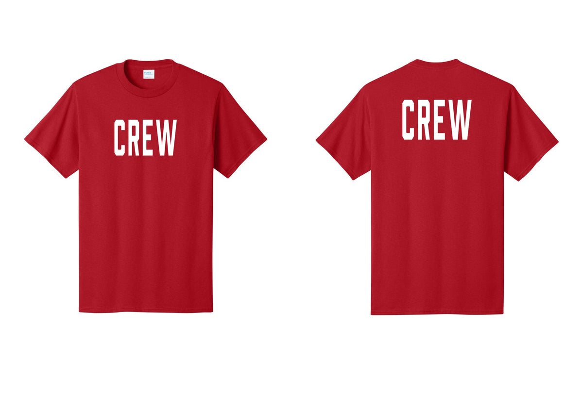 NYC Factory Crew T-Shirt for Event Staff & Production Teams (Classic) - Front + Back - Red