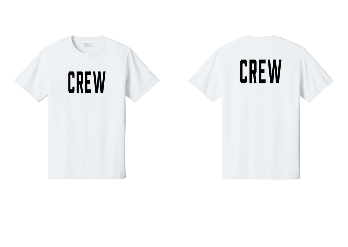NYC Factory Crew T-Shirt for Event Staff & Production Teams (Classic) - Front + Back - White