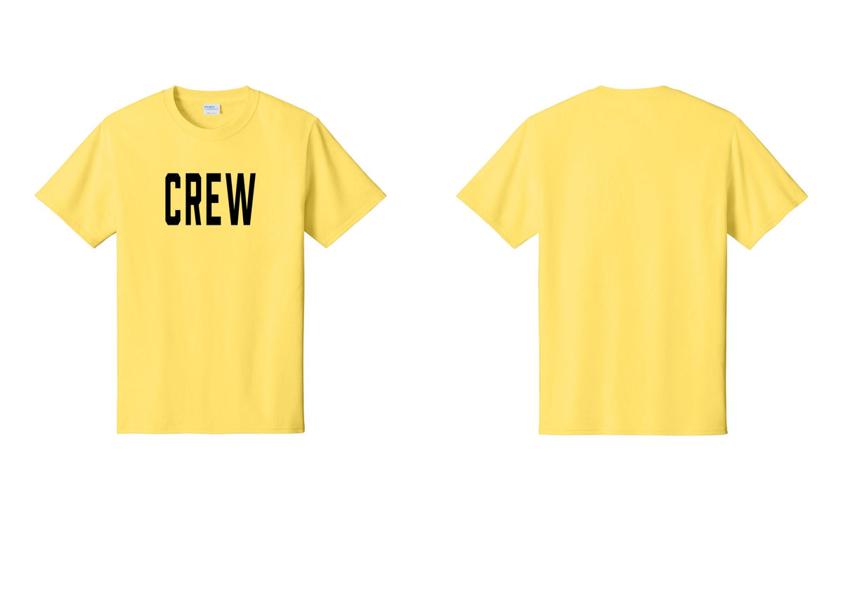 NYC Factory Crew T-Shirt for Event Staff & Production Teams (Classic) - Front Only - Yellow