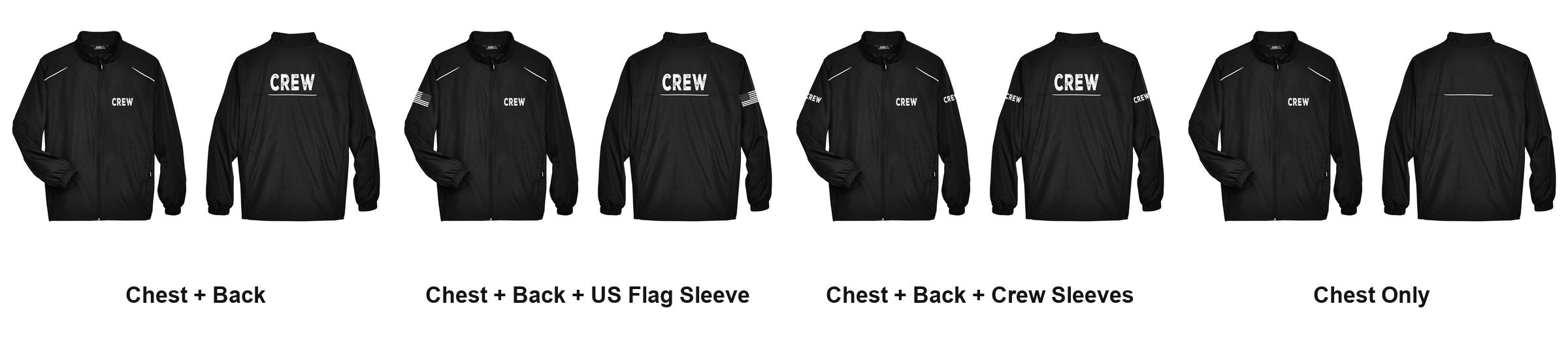 CREW print layouts