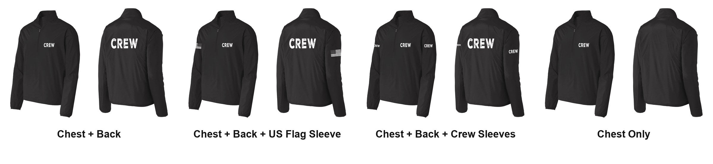 CREW print layouts