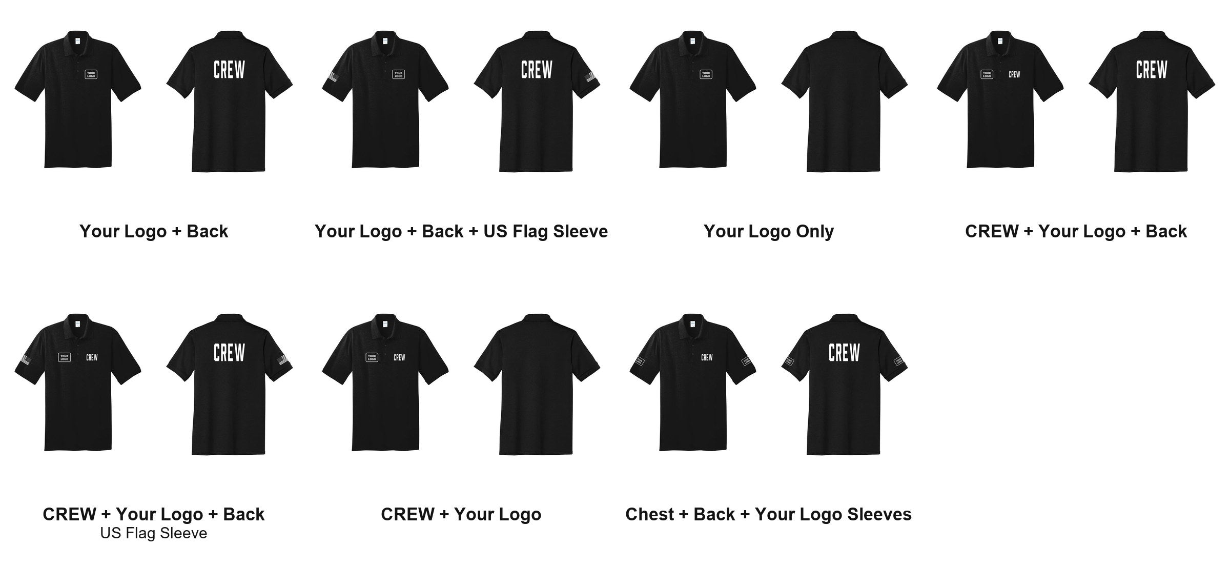 CREW print layouts