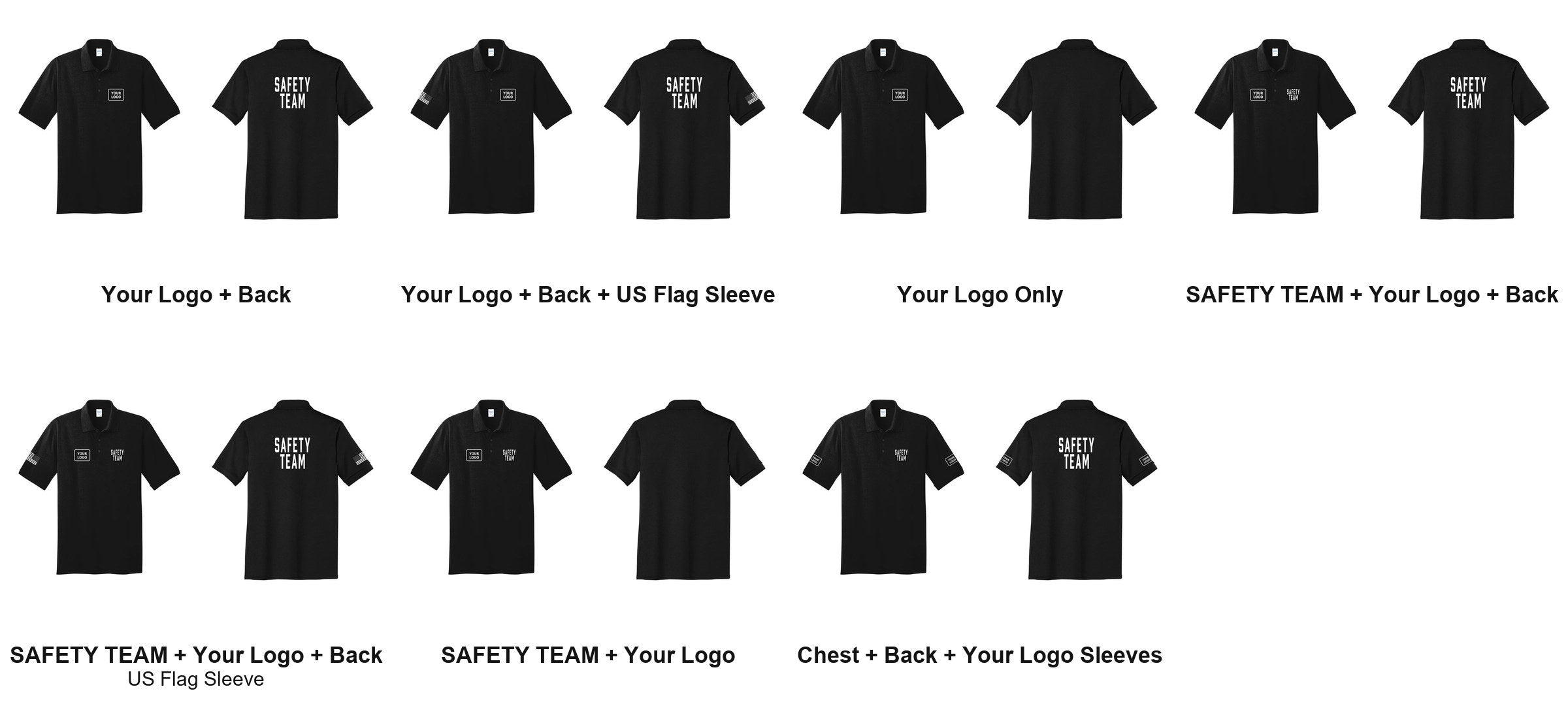 SAFETY TEAM print layouts