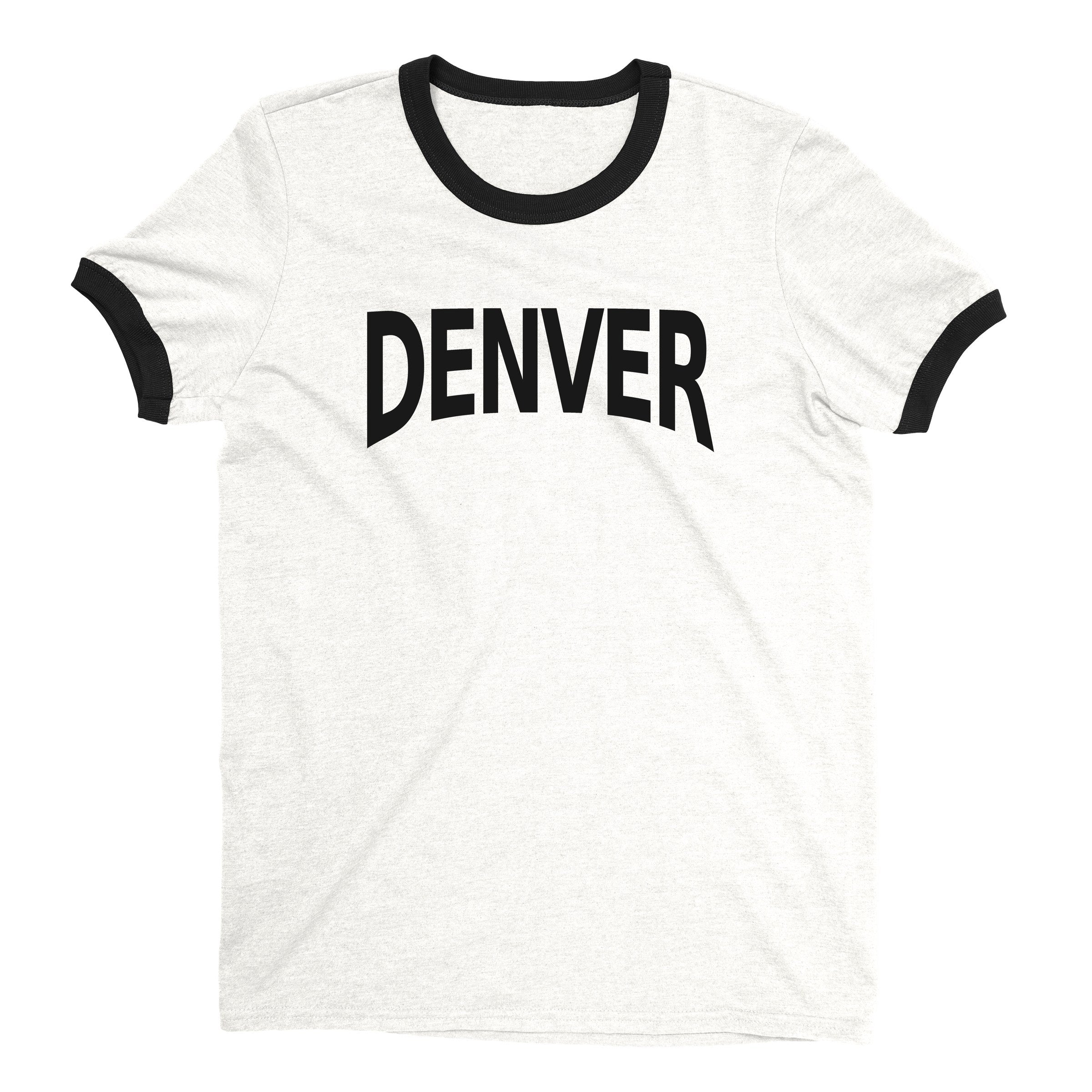 Denver Ringer Tee — White