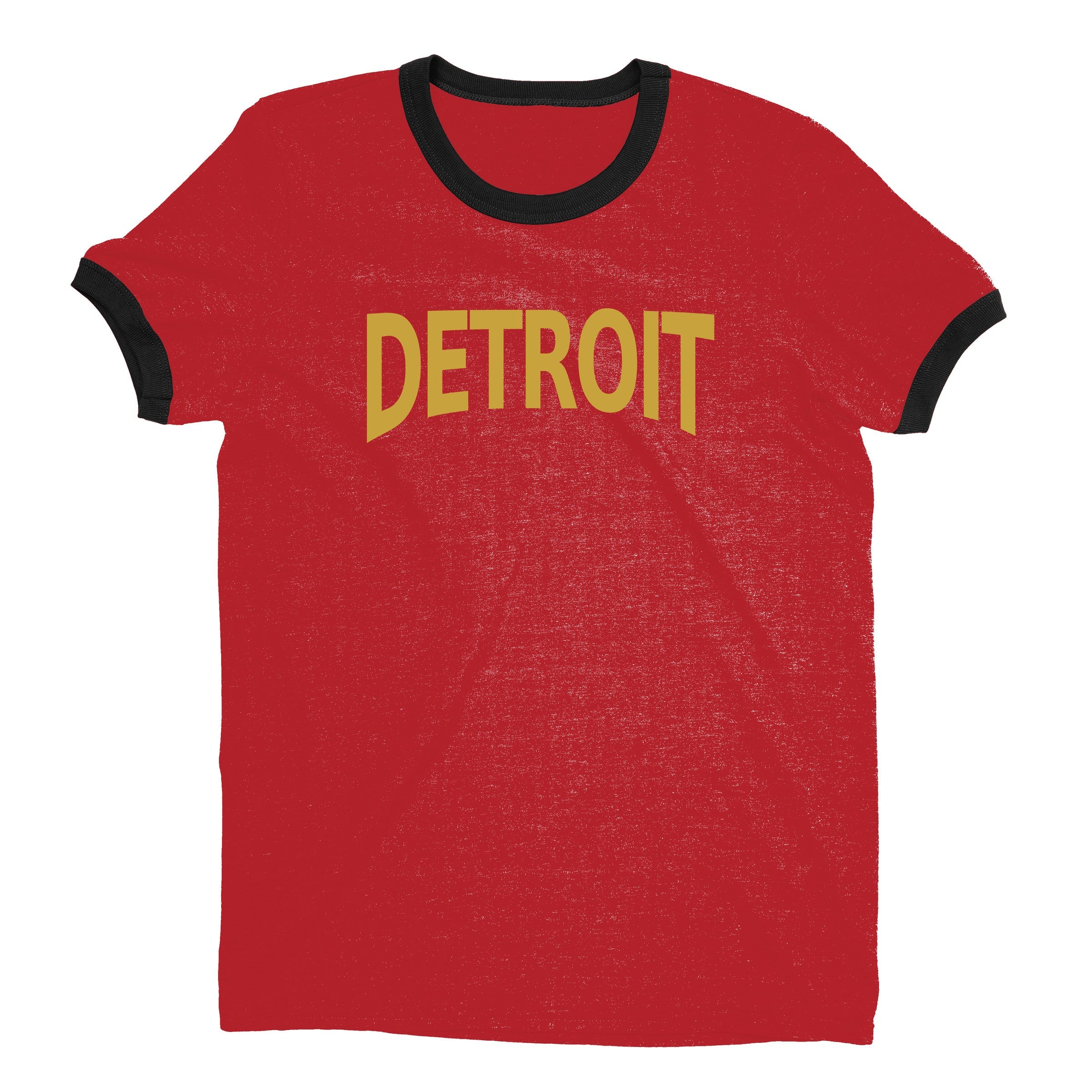 Detroit Ringer Tee — Red