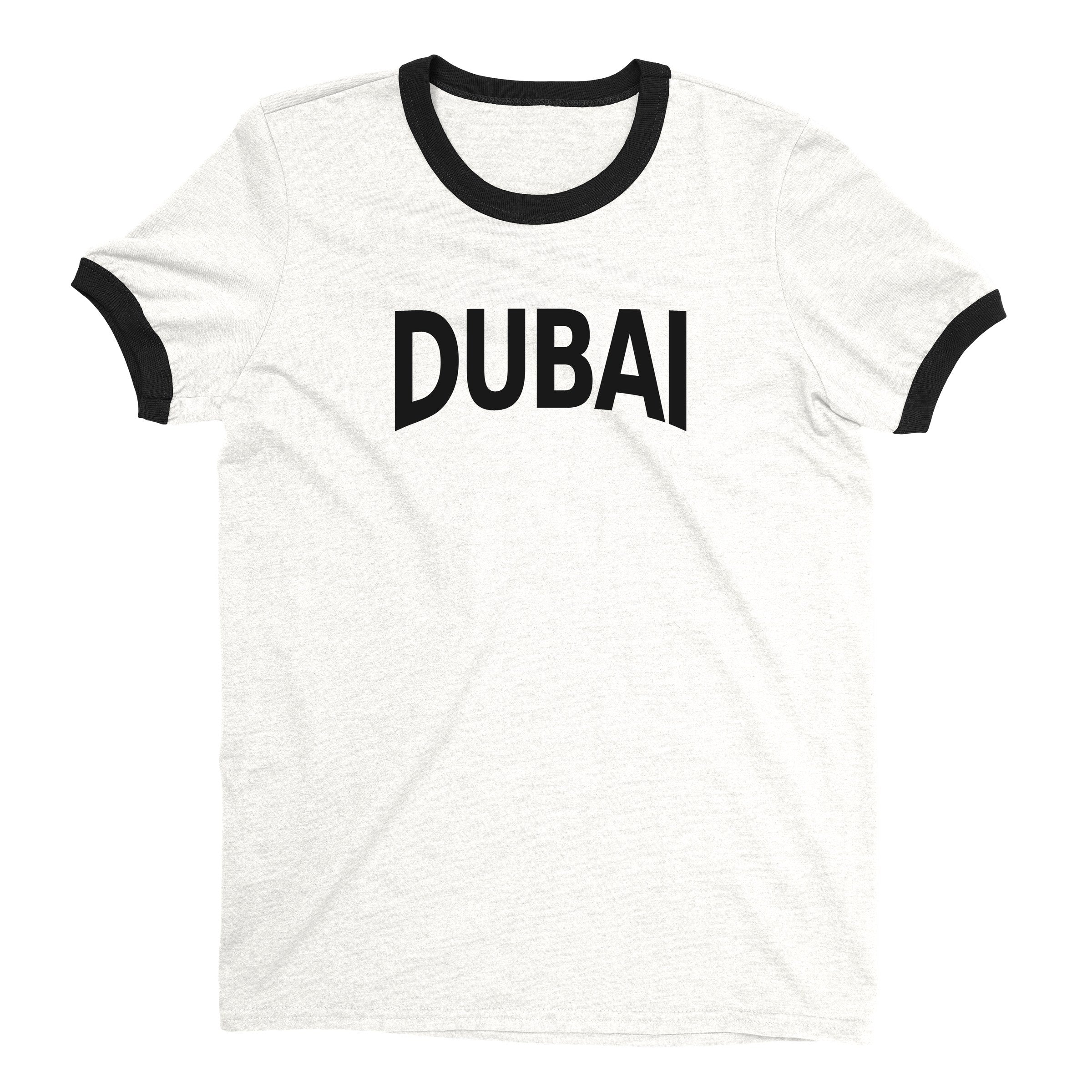 Dubai Ringer Tee — White