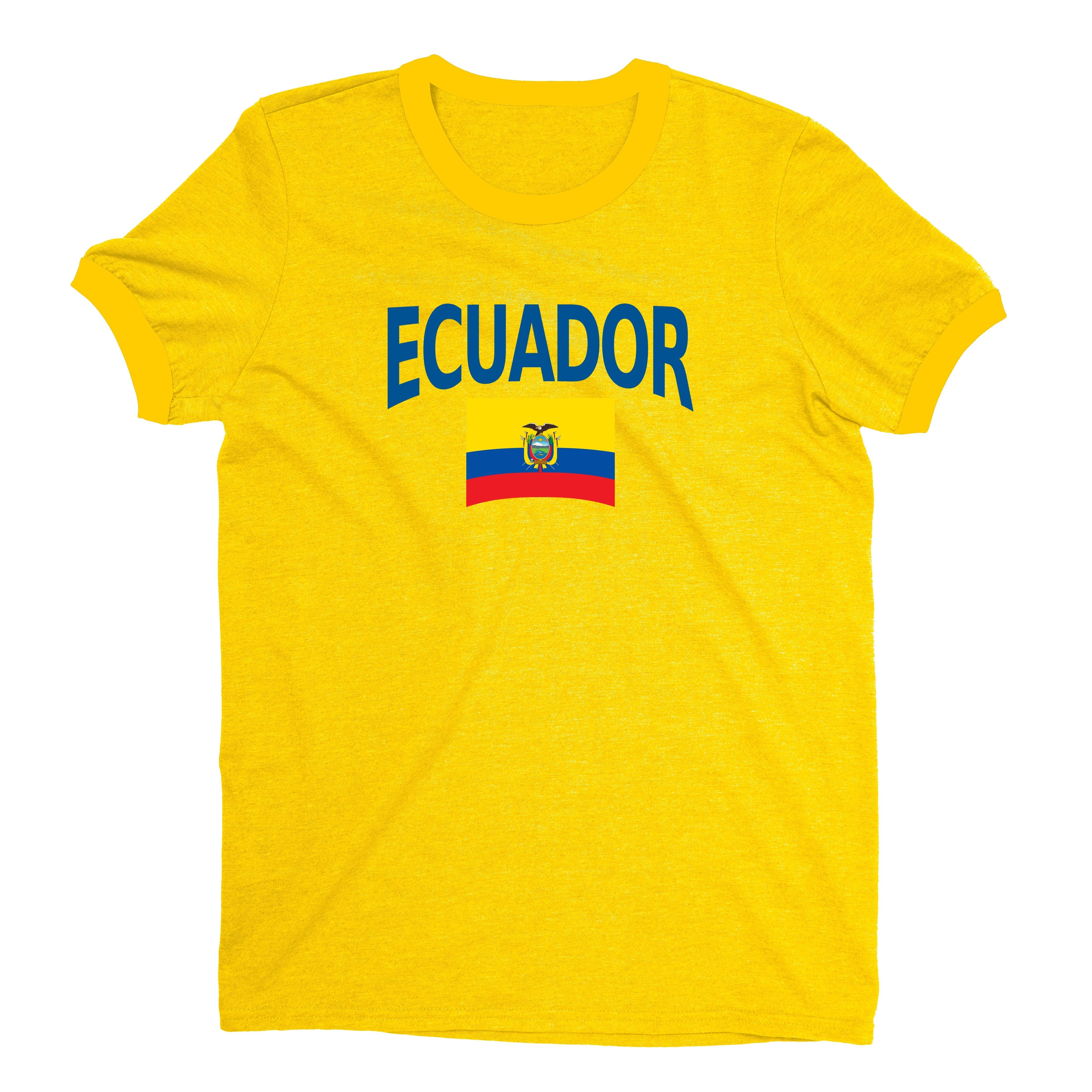 Ecuador World Cup Plain Tee Unisex T-Shirt -- NYC Factory - Yellow