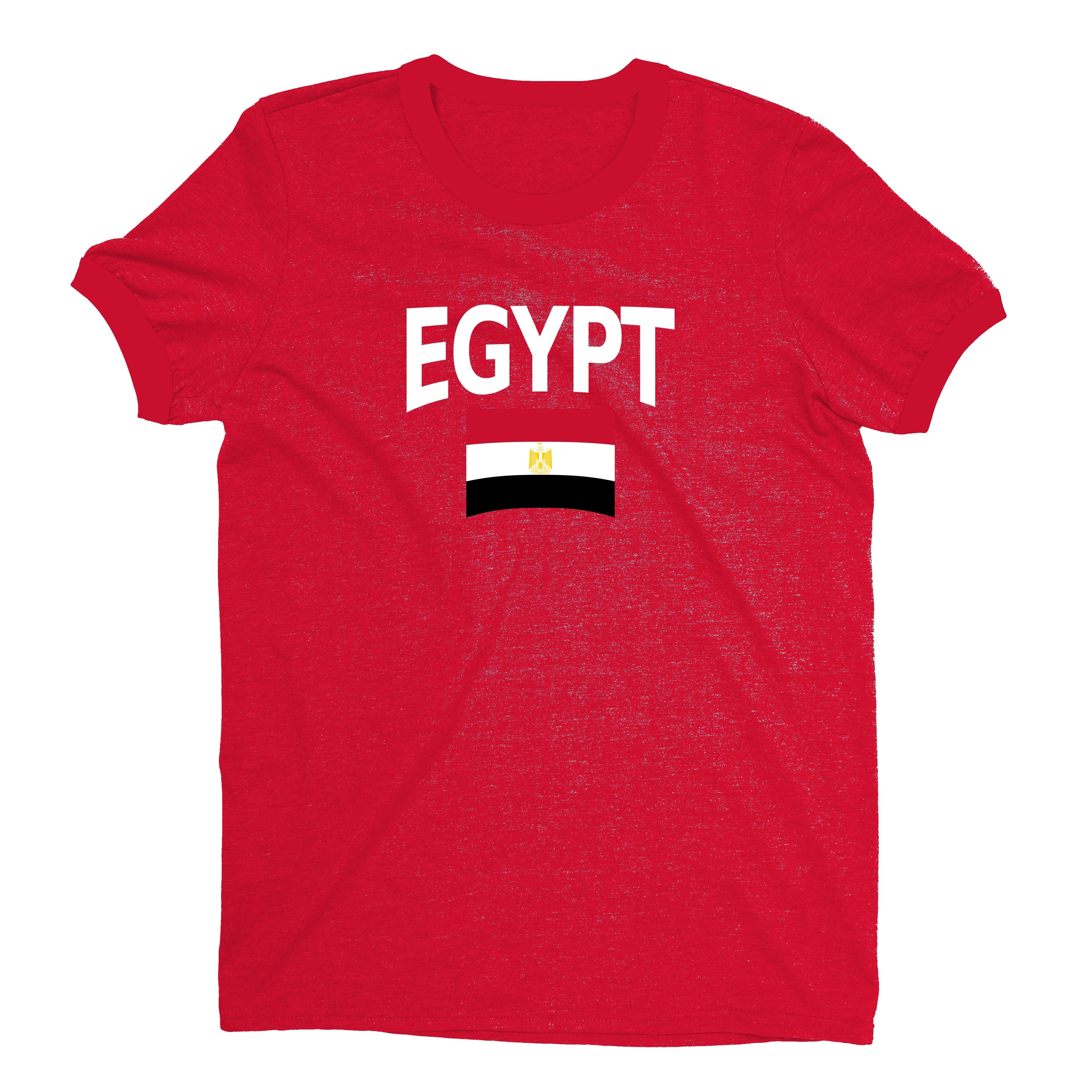 Egypt World Cup Plain Tee Unisex T-Shirt -- NYC Factory - Standard Red