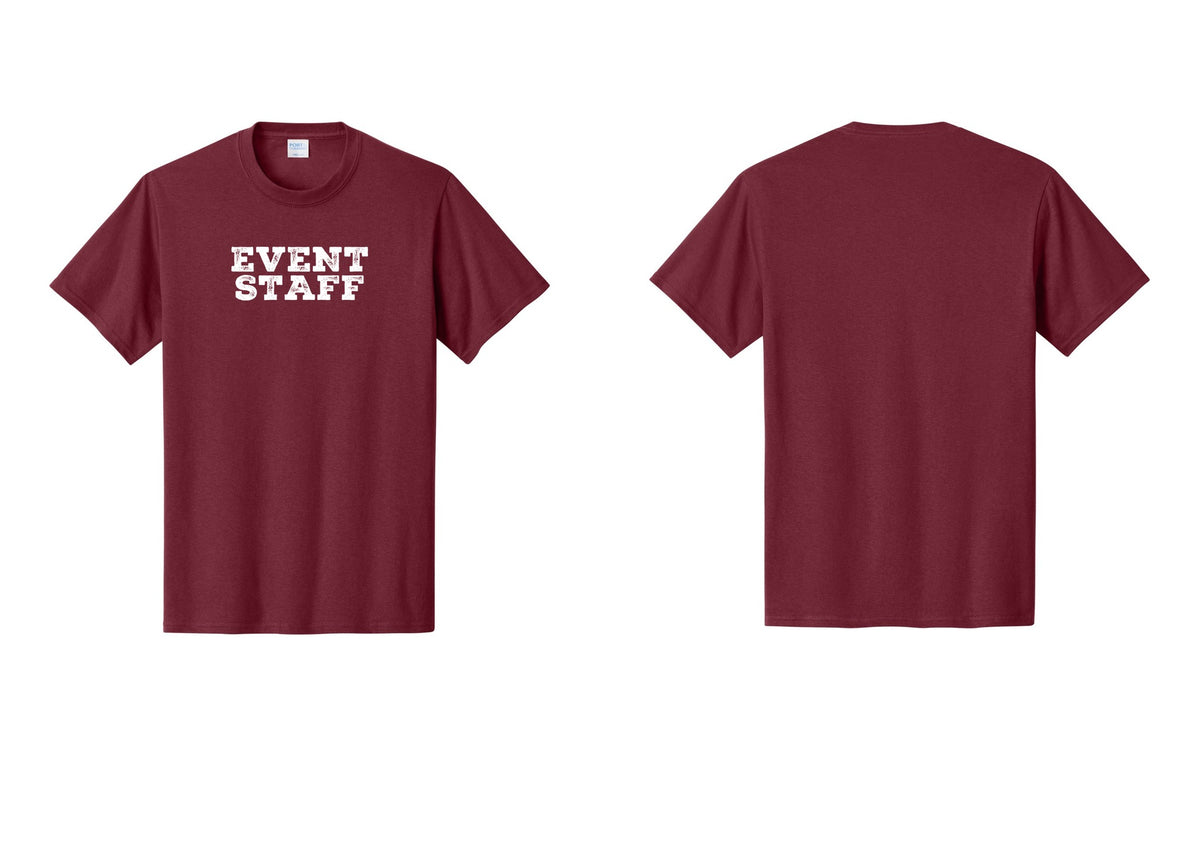 NYC Factory Event Staff T-Shirt - Front Only - Cardinal