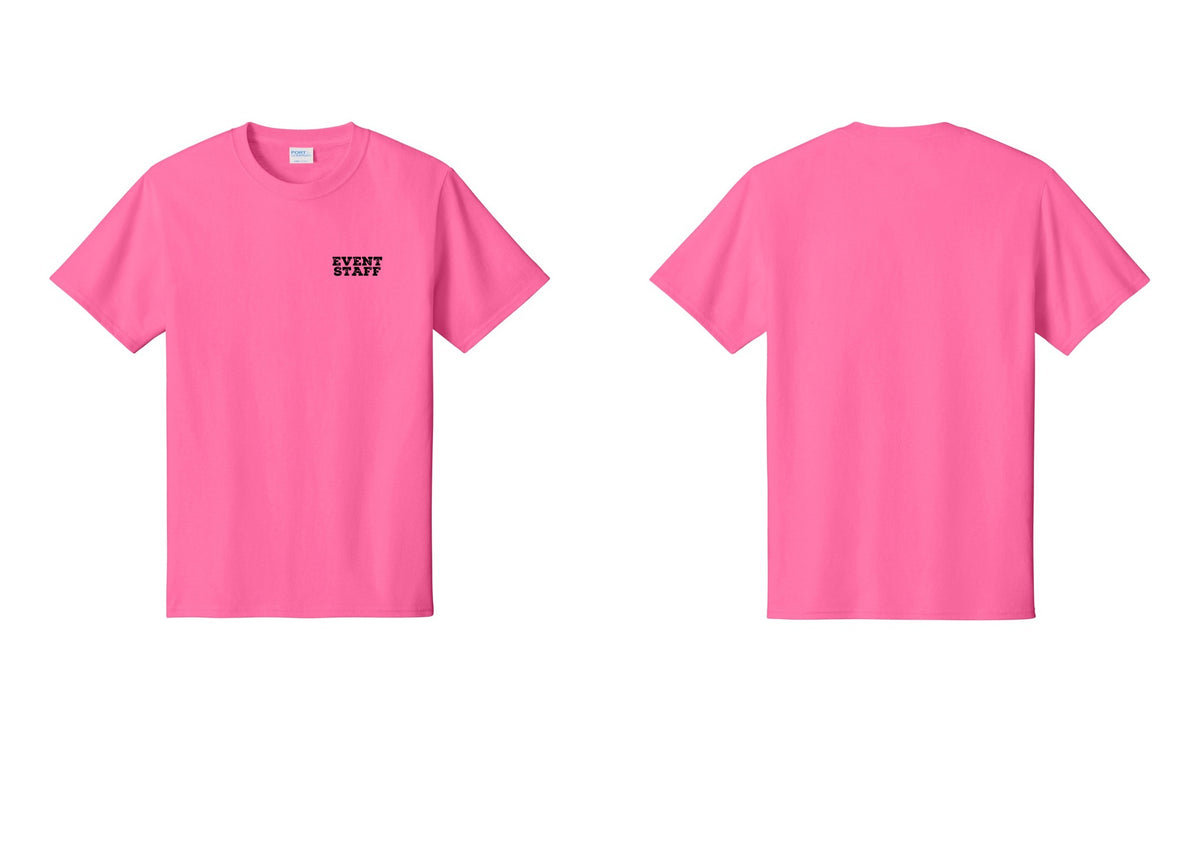 NYC Factory Event Staff T-Shirt - Chest Only - Neon Pink