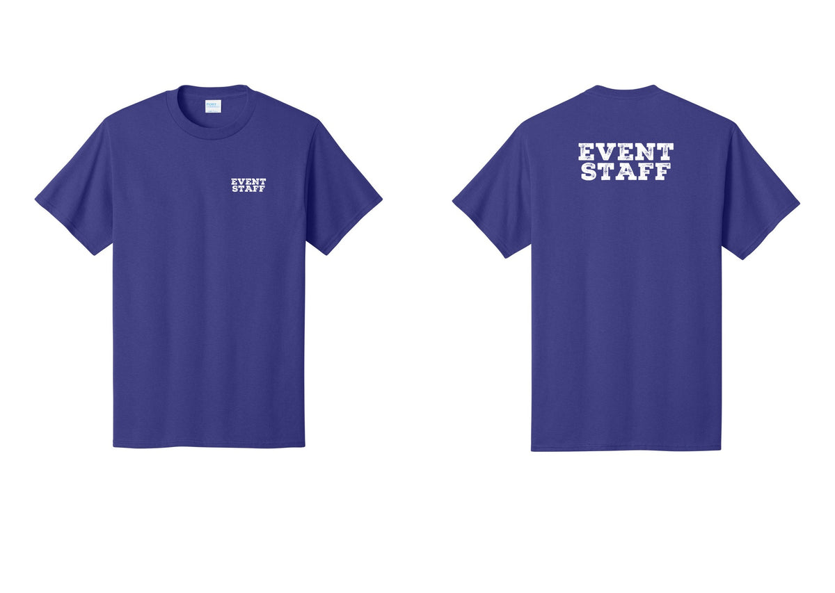 NYC Factory Event Staff T-Shirt - Chest + Back - Purple