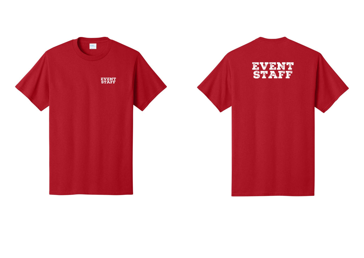 NYC Factory Event Staff T-Shirt - Chest + Back - Red