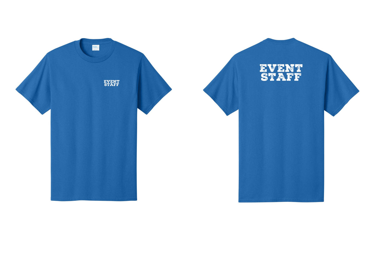 NYC Factory Event Staff T-Shirt - Chest + Back - Royal