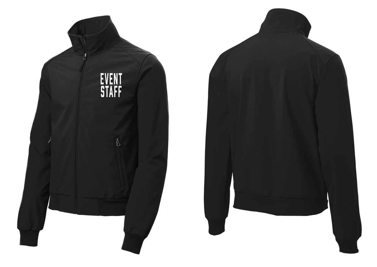 NYC Factory Event Staff Soft Shell Bomber Jacket (Classic) - Chest Only - Black