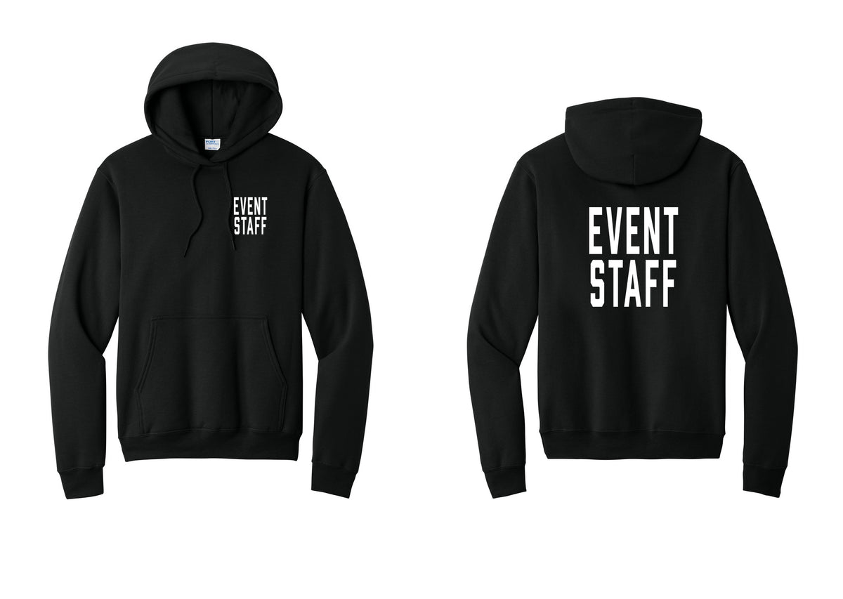 NYC Factory Event Staff Cotton Fleece Pullover Hoodie (Classic) - Chest + Back - Black