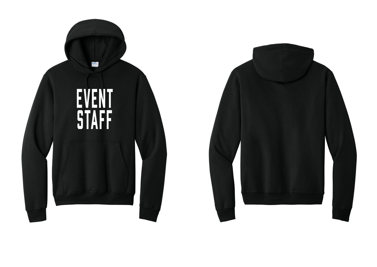 NYC Factory Event Staff Cotton Fleece Pullover Hoodie (Classic) - Front Only - Black