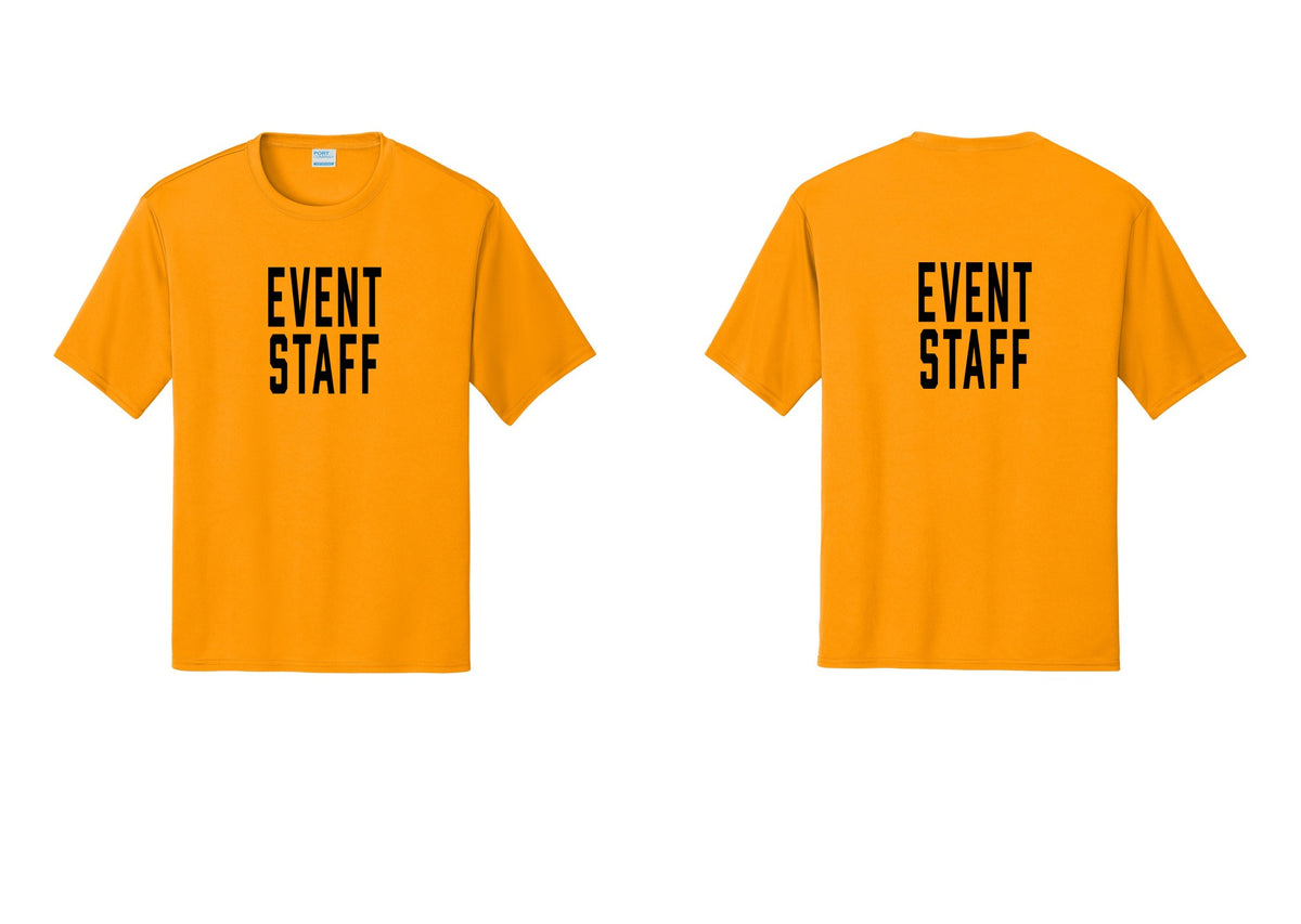NYC Factory Event Staff Performance T-Shirt (Classic) - Front + Back - Gold