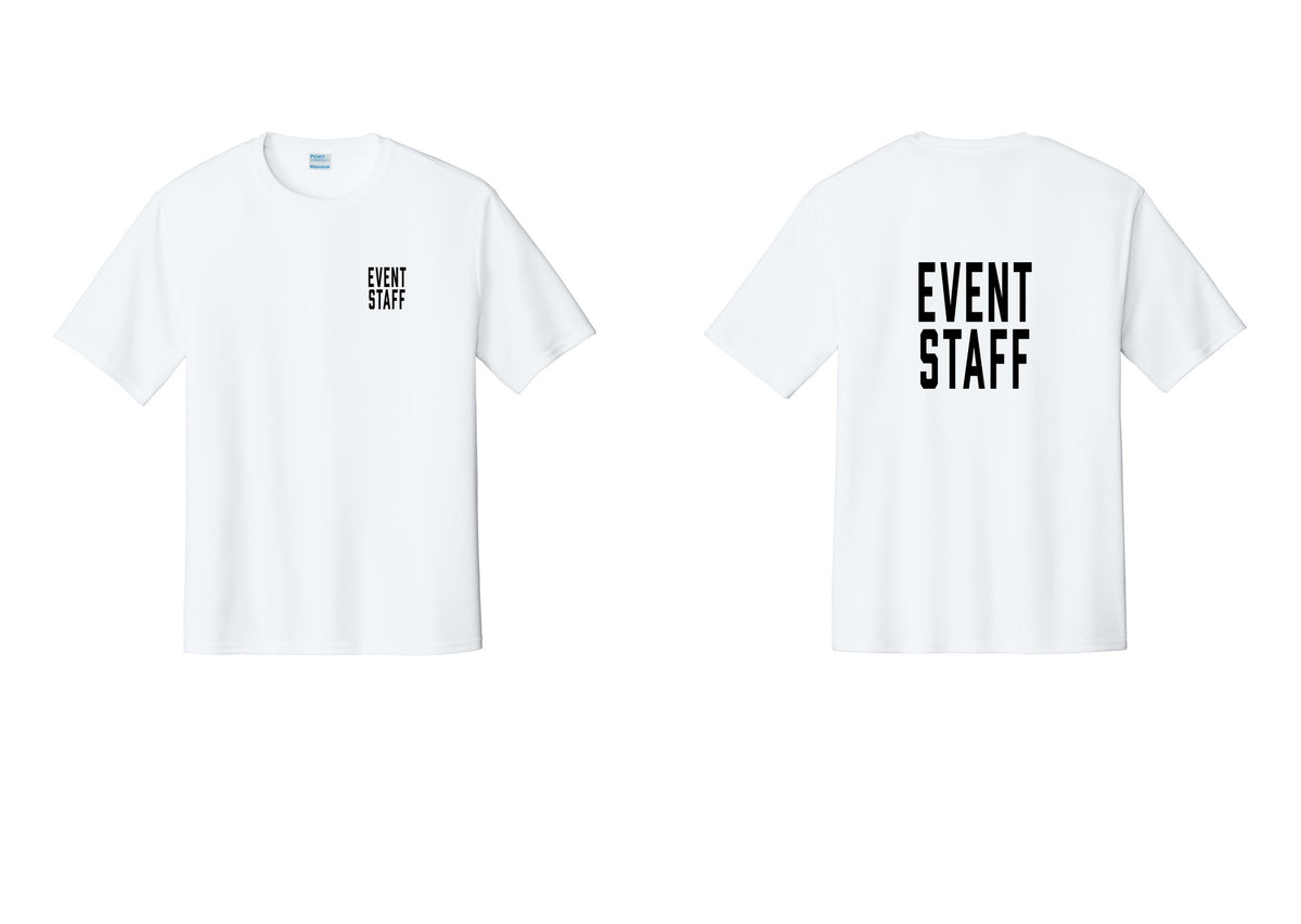 NYC Factory Event Staff Performance T-Shirt (Classic) - Chest + Back - White