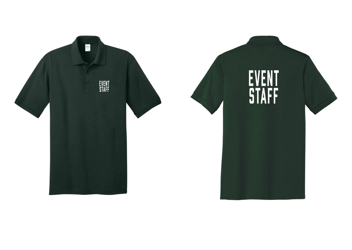 NYC Factory Event Staff Polo Shirt (Classic) - Chest + Back - Dark Green