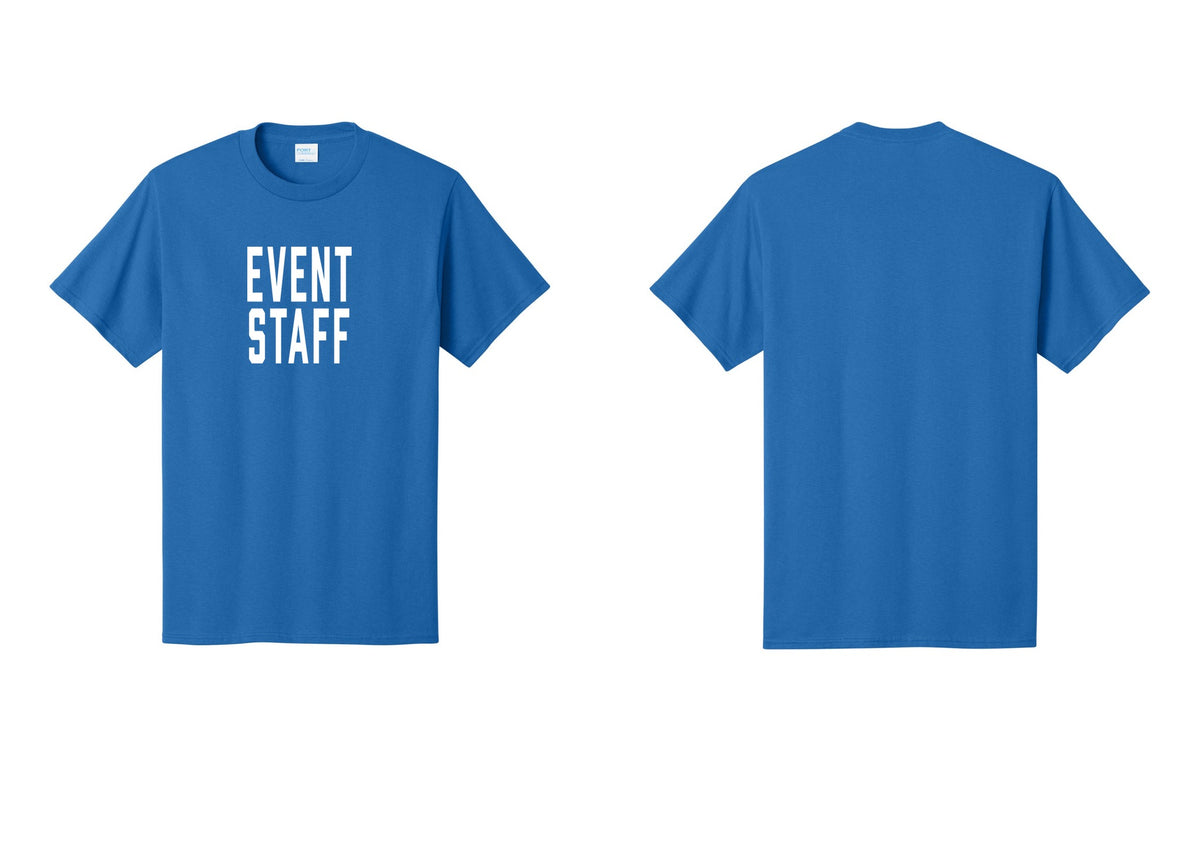 NYC Factory Event Staff T-Shirt, Condensed Lettering - Front Only - Royal