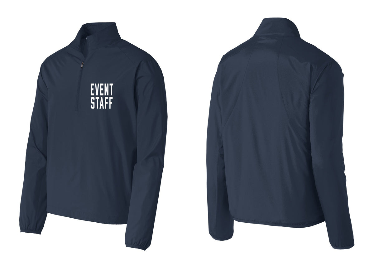 NYC Factory Event Staff Windbreaker 1/2-Zip Pullover (Classic) - Chest Only - Dress Blue Navy
