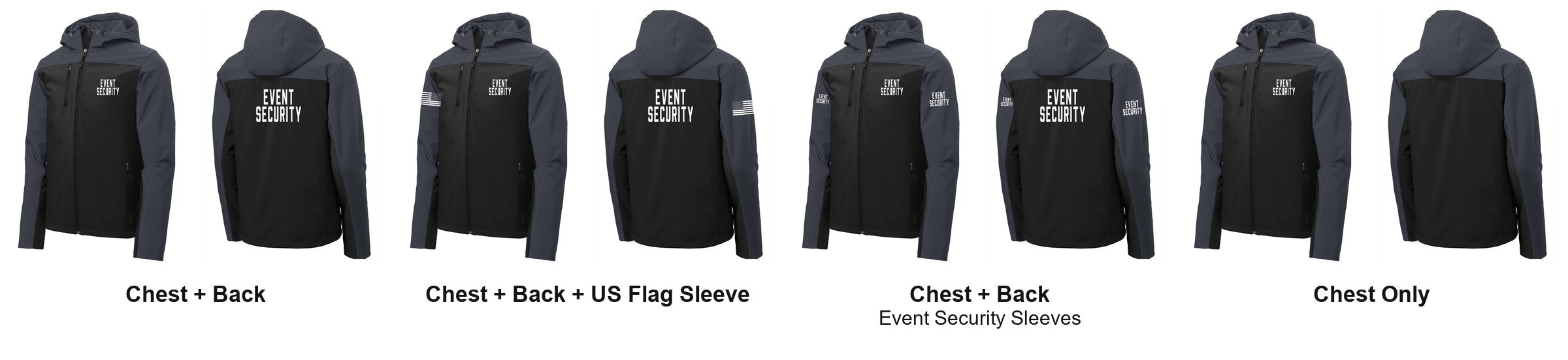 EVENT SECURITY t-shirt print layouts