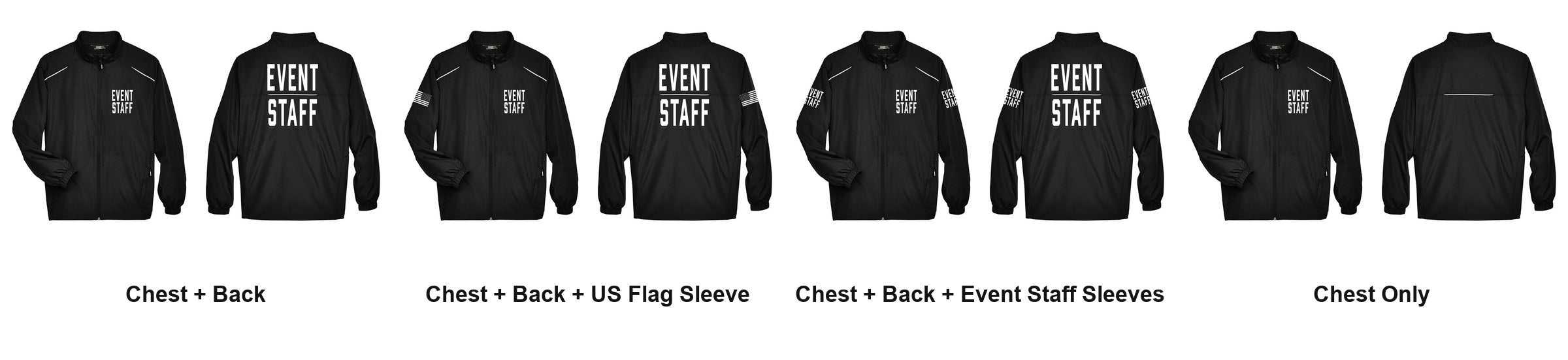 EVENT STAFF print layouts