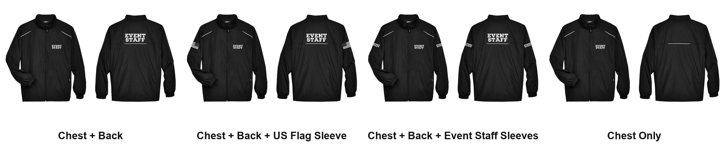 EVENT STAFF print layouts