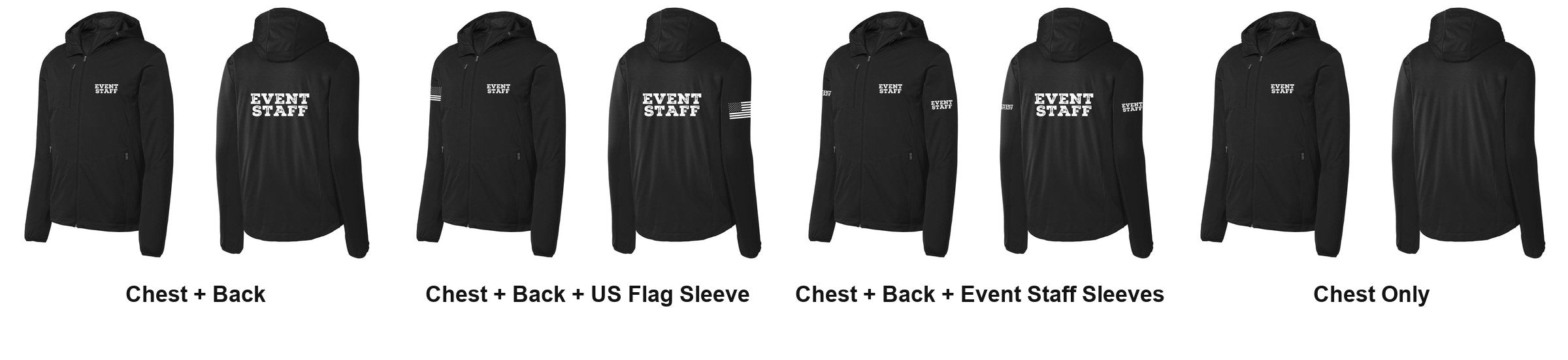 EVENT STAFF print layouts