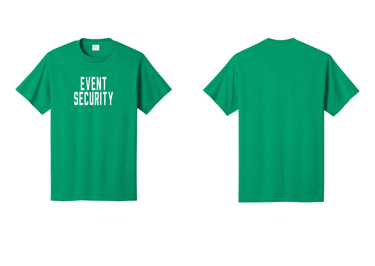 NYC Factory Event Security T-Shirt for Venues & Crowd Management (Classic) - Front Only - Kelly